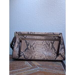 Coach NWOT Leather Clutch Snake Embossed Dust Bag Chic Phone